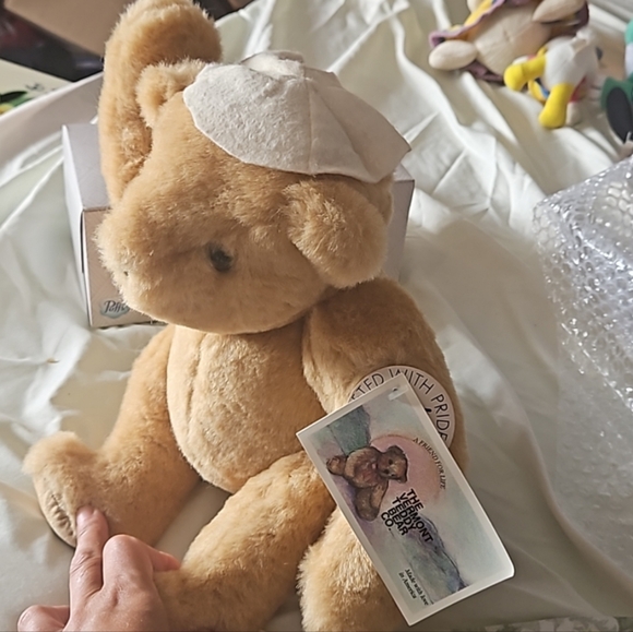 NWT '84 Jewish Bear jointed RAREFIND collectible Vermont TeddyBear Co - Picture 10 of 13